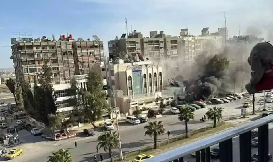 Airstrike on a Building Near the Iranian Embassy in Damascus