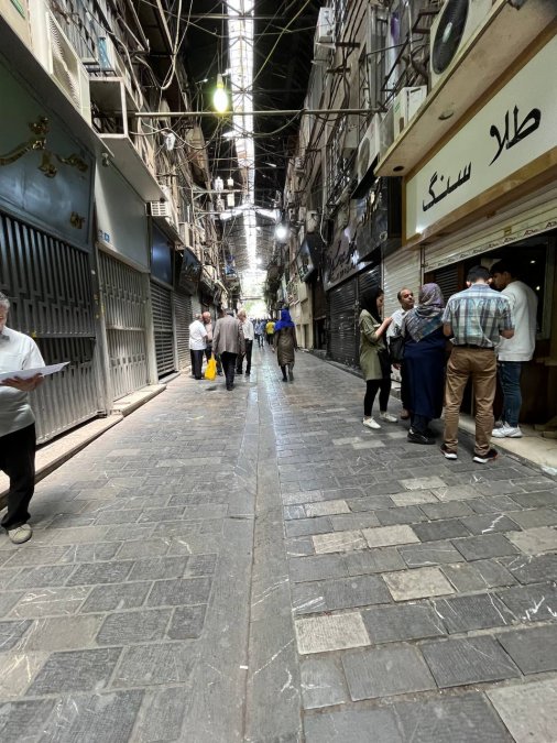 Some gold sellers in Tehran market went on strike