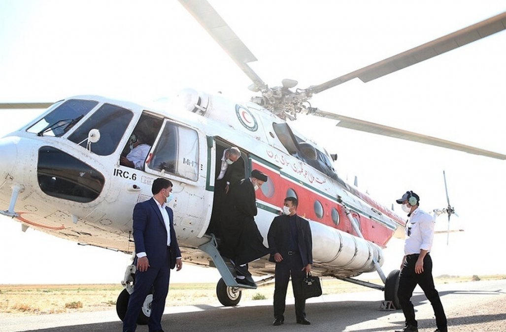 Iranian Red Crescent currently has found no trace of the helicopter
