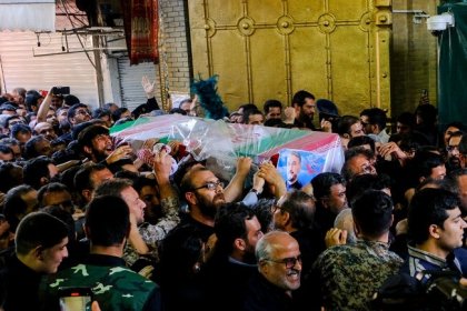 Hossein Amir Abdollahian was buried in the shrine of Shah Abdul Azim