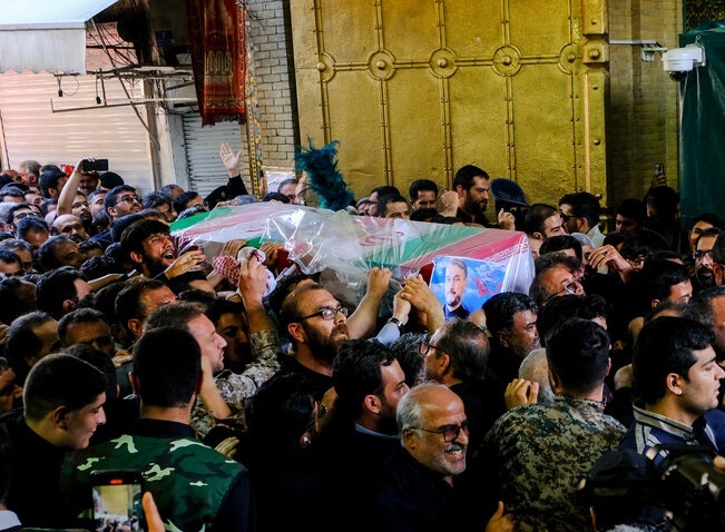 Hossein Amir-Abdollahian was buried in the Shah-Abdol-Azim Shrine