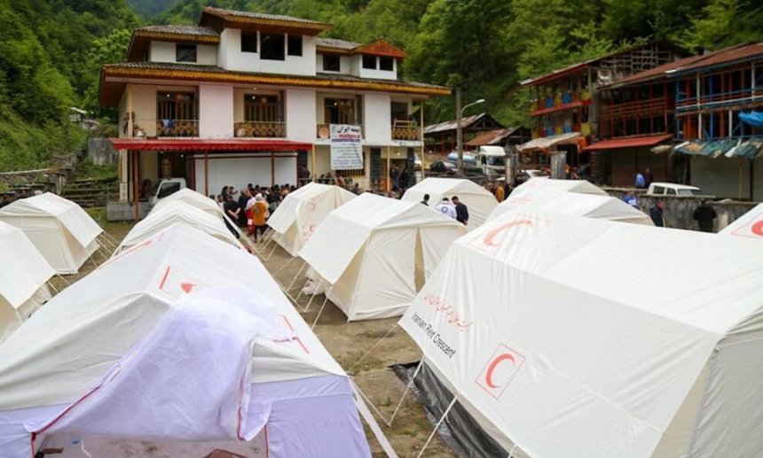 Residents of Imamzadeh Ebrahim's village became tent-dwellers
