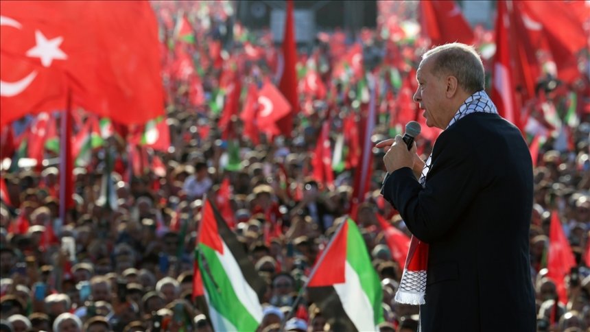 The President of Turkey described the suppression of pro-Palestinian students as oppressive