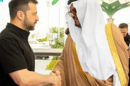 Agence France-Presse: Volodymyr Zelensky Makes Unannounced Visit to Saudi Arabia