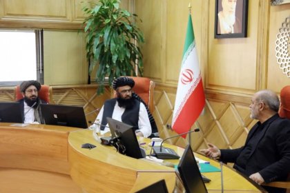 Meeting of Taliban's Deputy Prime Minister with Iran's Minister of Interior