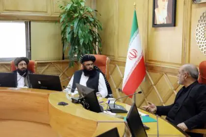 Meeting of the Political Deputy of the Taliban Prime Minister with the Iranian Minister of Interior