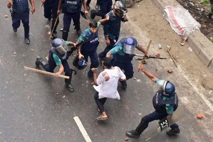 More than a thousand people arrested by police in anti-government protests in Bangladesh