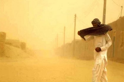 Zahedan disappeared in the dust