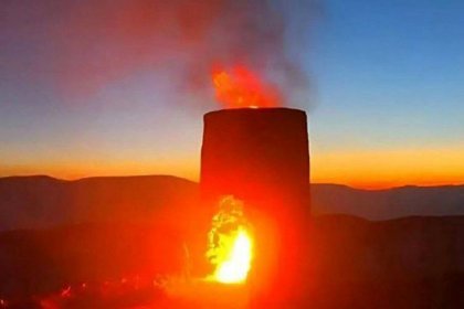 1500-Year-Old Castle in Amlash Burned in Fire