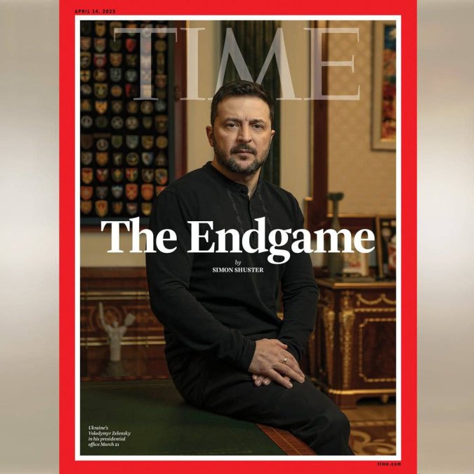 Time Magazine Publishes Zelensky's Image with the Title 'Endgame'