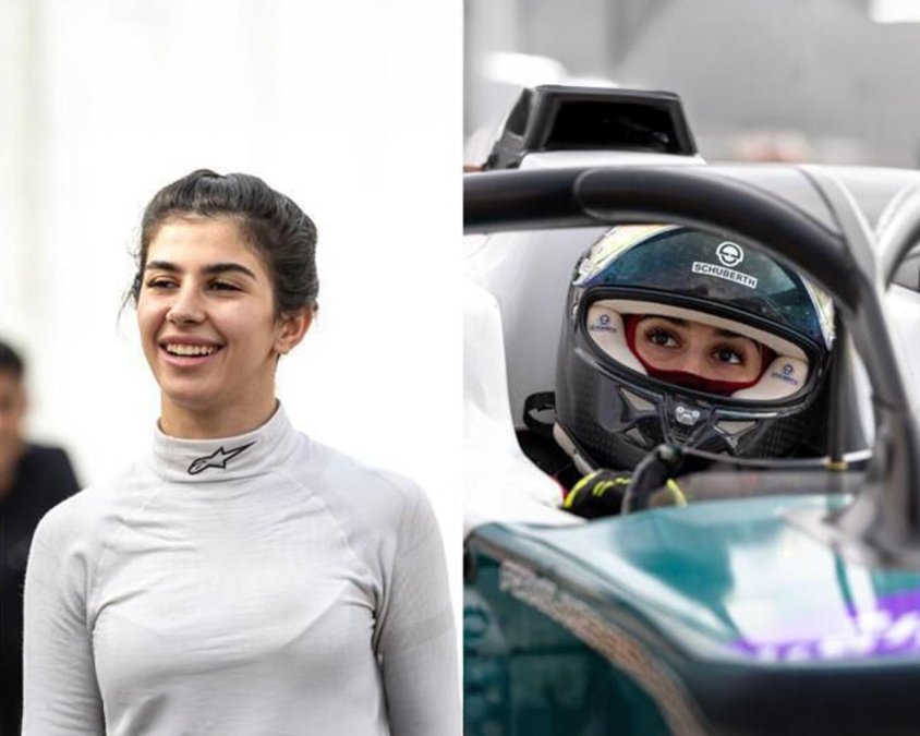 Saudi Woman Competes in Formula 1 Academy Racing Competition