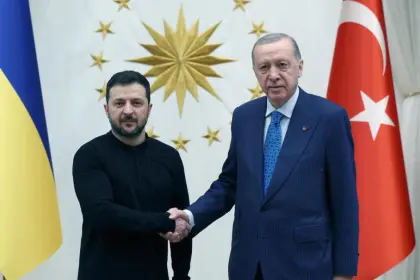 Erdogan Welcomes Zelensky at the Presidential Palace in Turkey