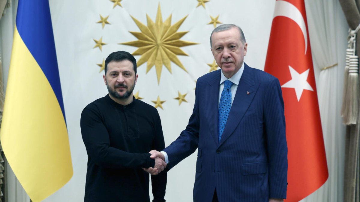 Erdogan Welcomes Zelensky at the Presidential Palace in Turkey