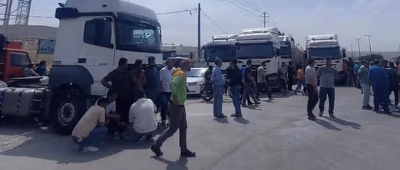 Truck Drivers Strike in Various Cities of Iran