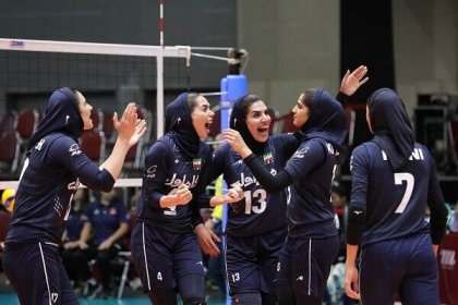 Iranian Women's National Volleyball Team Defeats New Zealand