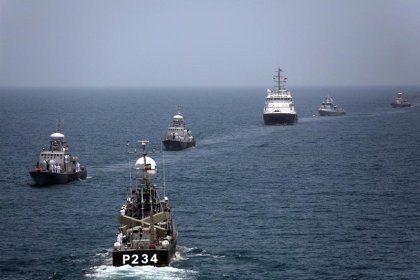 Joint Exercise of Iran and Russia in the Caspian Sea