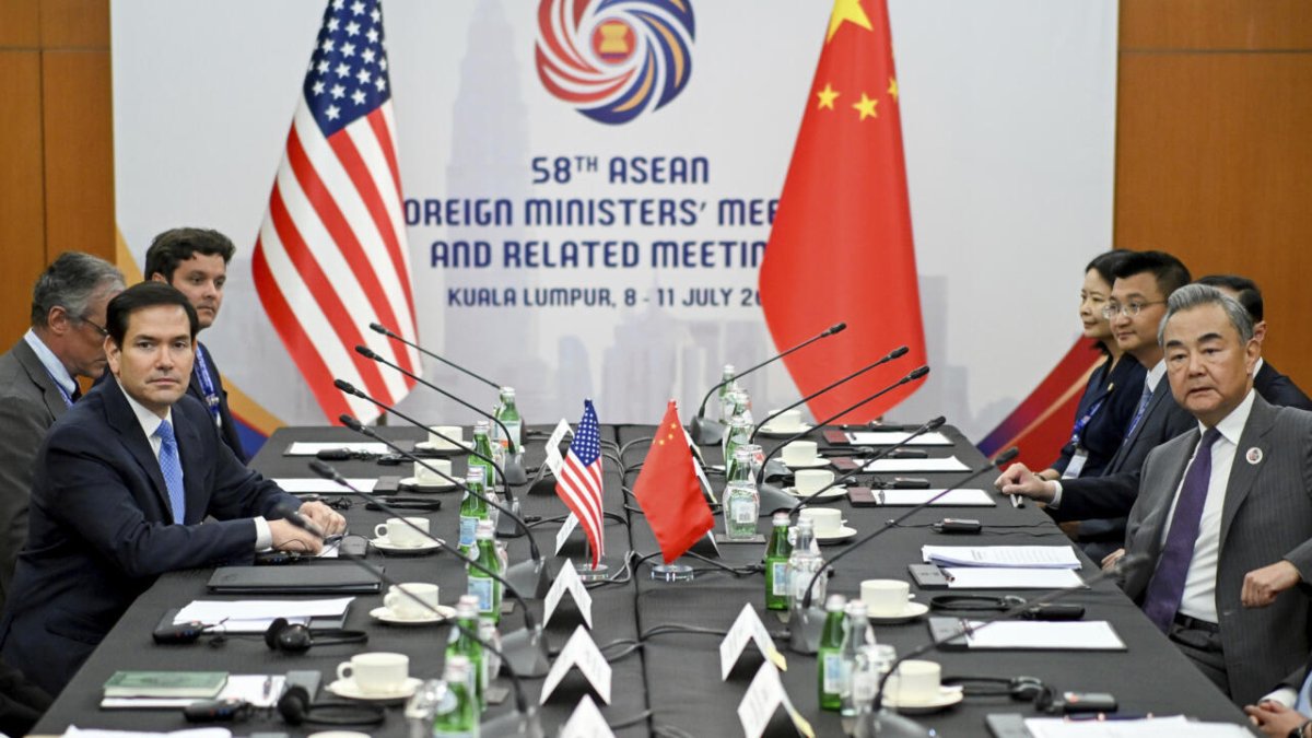 Despite Trade Tensions, U.S. and China Foreign Ministers Meet