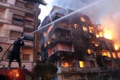 Cairo Telecommunications Center Caught Fire
