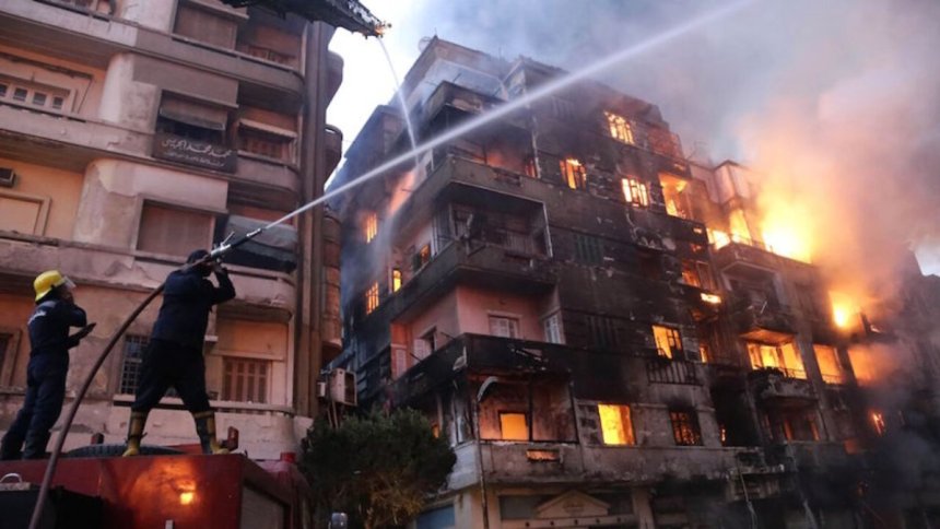 Cairo Telecommunications Center Caught Fire