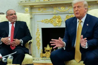 Trump and the Crown Prince of Bahrain Met