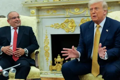 Trump and the Crown Prince of Bahrain Met