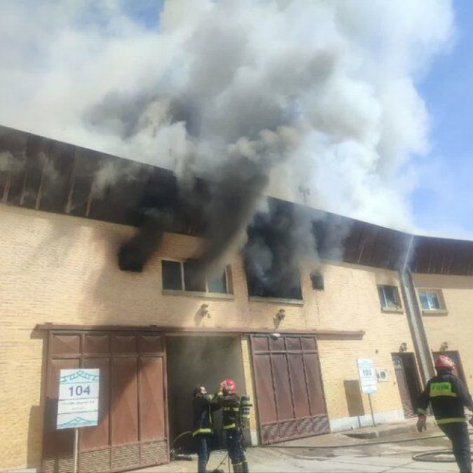 Two Workshops of a Knowledge-Based Company Caught Fire in Isfahan Science and Research Town