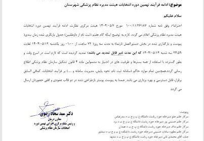 Illegal Extension of Medical Council Election Registration
