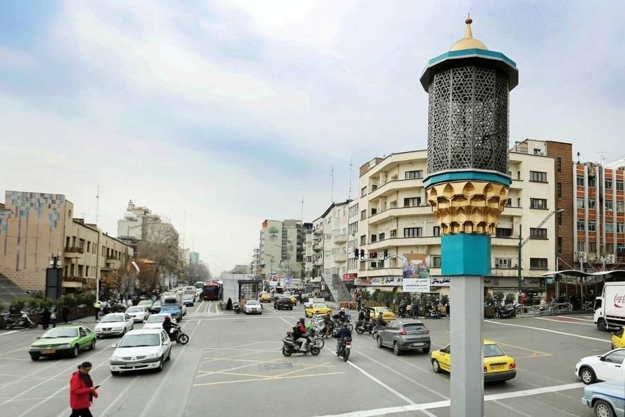 Installation of Red Alert Siren Speaker in San'at Square, Shahrak-e Gharb, Tehran