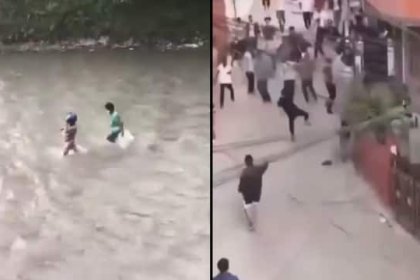 Nepalese People Beat the Finance Minister of Their Country in a River