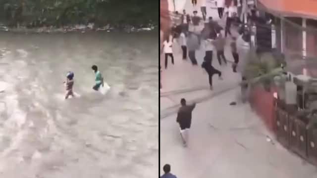 Nepalese People Beat the Finance Minister of Their Country in a River