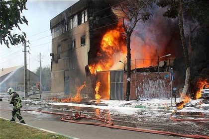 Warehouse of Mihan Dairy and Ice Cream Company Burned in Fire