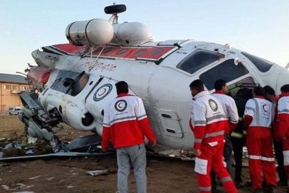 Red Crescent Rescue Helicopter Crashed in Oshtorankuh