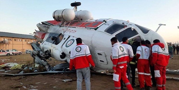 Red Crescent Rescue Helicopter Crashed in Oshtorankuh