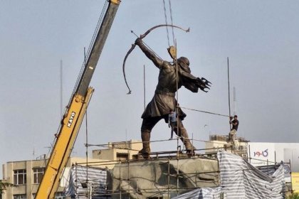 The Creator of Arash the Archer Statue Said They Don't Want It Because It Has a Six-Pack and Is Provocative