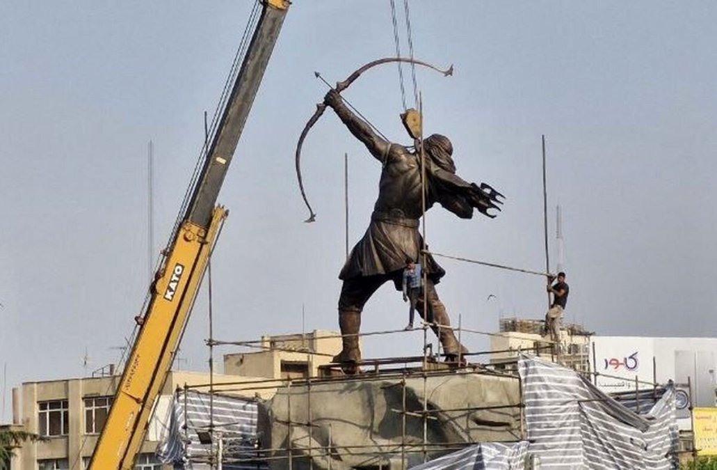 The Creator of Arash the Archer Statue Said They Don't Want It Because It Has a Six-Pack and Is Provocative