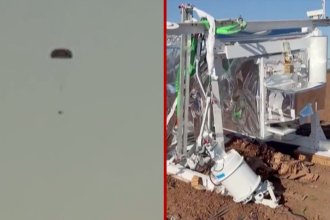 NASA Research Probe Crash in a Farm in Edmonson, Texas