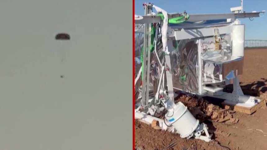 NASA Research Probe Crash in a Farm in Edmonson, Texas