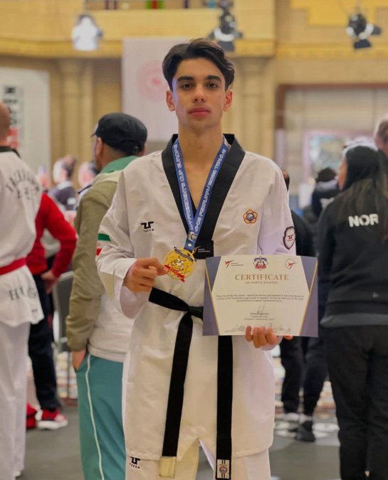Abolfazl Zandi Became World Champion in Taekwondo