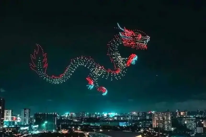The Fall of Hundreds of Drones at China's National Day Ceremony Caused Panic