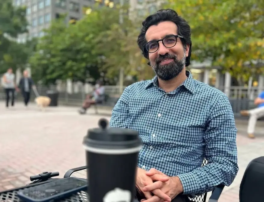 Vahid Abedini, an Iranian professor at the University of Oklahoma, released after being detained by US immigration police