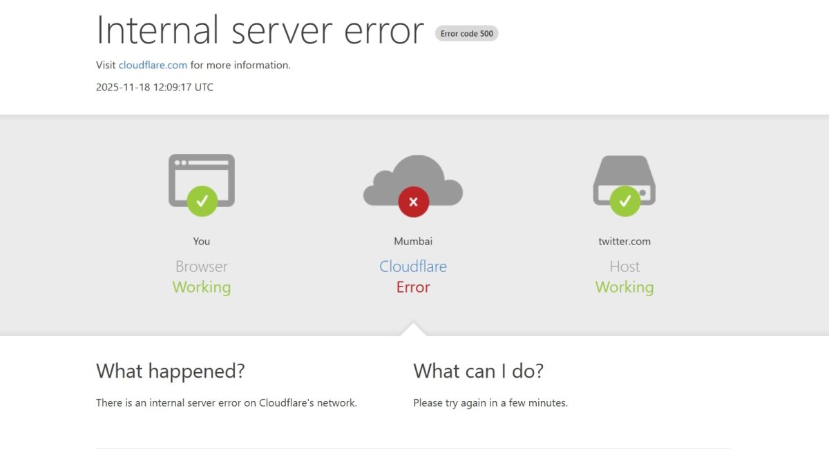 Widespread Global Disruption Due to Cloudflare Server Issues