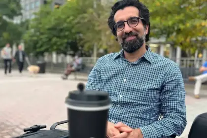 Vahid Abedini, an Iranian professor at the University of Oklahoma, released after being detained by US immigration police