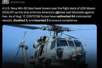CENTCOM: 64 Commercial Ships Have Changed Course as Part of Iran Blockade