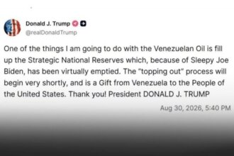 Trump: We will fill America's strategic reserves with Venezuelan oil