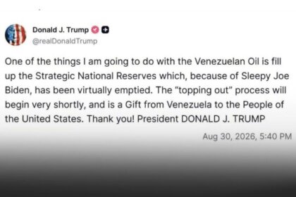 Trump: We will fill America's strategic reserves with Venezuelan oil