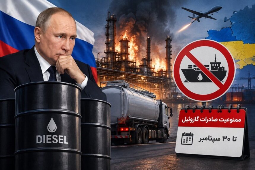 Russia Seeks to Extend Diesel Export Ban Following Ukrainian Attacks on Refineries