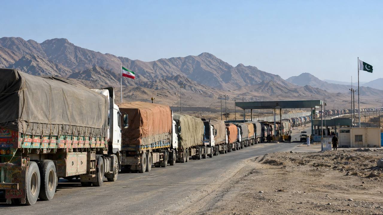 Pakistan Halts the Passage of Cargo Trucks from Iran